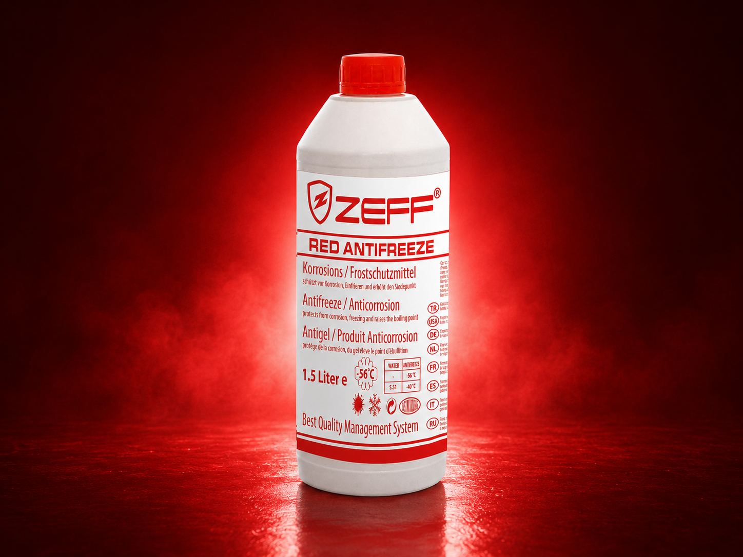 Zeff Red Antifreeze 1.5 LT